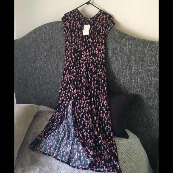 Free People Dresses & Skirts - 💃Free People midi floral split ham dress new boho